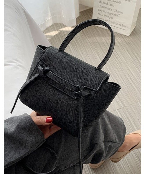 MAISON BREEZE（メゾンブリーズ）の「【MAISON BREEZE】小シボ mini bag ミニ手提げバッグ（ショルダーバッグ・レディース・ブラック/グレー/イエロー・FREE）」の2枚目の写真