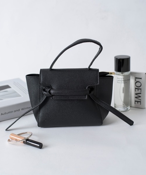 MAISON BREEZE（メゾンブリーズ）の「【MAISON BREEZE】小シボ mini bag ミニ手提げバッグ（ショルダーバッグ・レディース・ブラック/グレー/イエロー・FREE）」の15枚目の写真