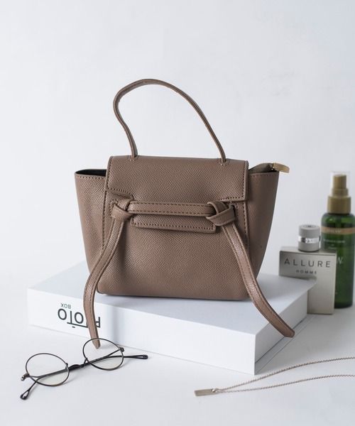 MAISON BREEZE（メゾンブリーズ）の「【MAISON BREEZE】小シボ mini bag ミニ手提げバッグ（ショルダーバッグ・レディース・ブラック/グレー/イエロー・FREE）」の14枚目の写真