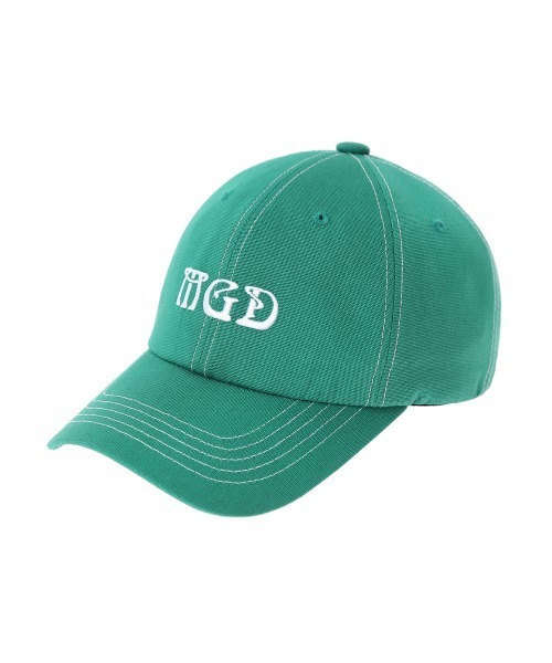 MAHAGRID（マハグリッド）の「【mahagrid】ACID LOGO BALL CAP / マハグリッド アシッド ロゴ ベースボール キャップ（キャップ・メンズ・グリーン/ネイビー・FREE）」の2枚目の写真