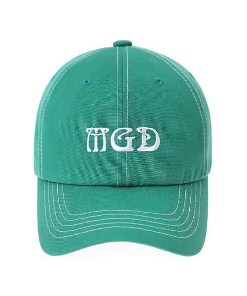 MAHAGRID（マハグリッド）の「【mahagrid】ACID LOGO BALL CAP / マハグリッド アシッド ロゴ ベースボール キャップ（キャップ・メンズ・グリーン/ネイビー・FREE）」の4枚目の写真