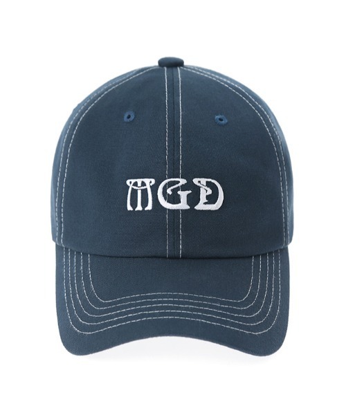 MAHAGRID（マハグリッド）の「【mahagrid】ACID LOGO BALL CAP / マハグリッド アシッド ロゴ ベースボール キャップ（キャップ・メンズ・グリーン/ネイビー・FREE）」の5枚目の写真