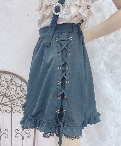 Swankiss(スワンキス)の「TS georgette flare S/K(スカート・レディース・ブラック/サックスブルー/ピンク・FREE)」の7枚目の写真