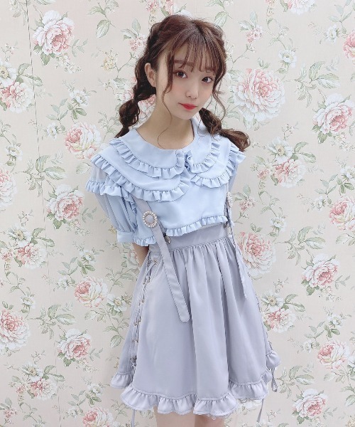 Swankiss(スワンキス)の「TS georgette flare S/K(スカート・レディース・ブラック/サックスブルー/ピンク・FREE)」の10枚目の写真