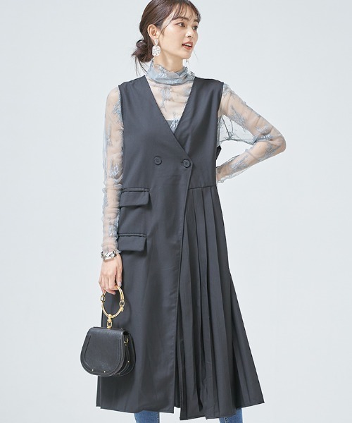 ロングテーラプリーツワンピース ワンピース Cookie Chocolate クッキーチョコレート のファッション通販 Zozotown