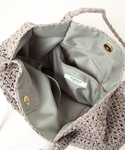 ROSE BUD(ローズバッド)の「かごバッグ(かごバッグ・レディース・ブラック/ベージュ/グレー・FREE)」の4枚目の写真