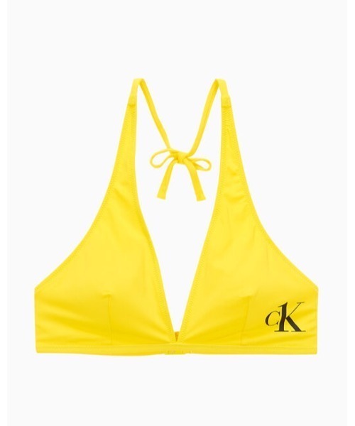 CALVIN KLEIN SWIMWEAR(カルバンクラインスイムウェア)の「CK ONE ホルターネック トライアングル 水着(水着・レディース・イエロー・S/M/XS)」の7枚目の写真