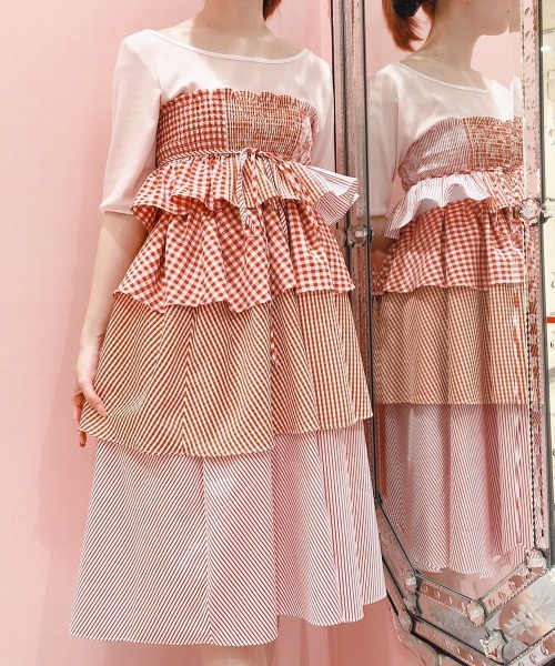 lilLilly（リルリリー）の「2wayティアードスカート（スカート・レディース・ブラック/ブルー/レッド・FREE）」の8枚目の写真