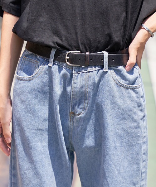 MAISON CLUB(メゾンクラブ)の「【MAISON CLUB】ワイドウォッシュデニムパンツ KNF(デニムパンツ・メンズ・ホワイト/サックスブルー/ブラック・2/1)」の9枚目の写真