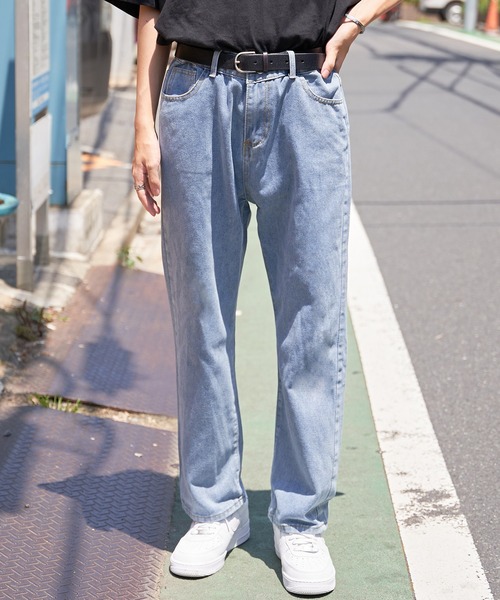 MAISON CLUB(メゾンクラブ)の「【MAISON CLUB】ワイドウォッシュデニムパンツ KNF(デニムパンツ・メンズ・ホワイト/サックスブルー/ブラック・2/1)」の8枚目の写真