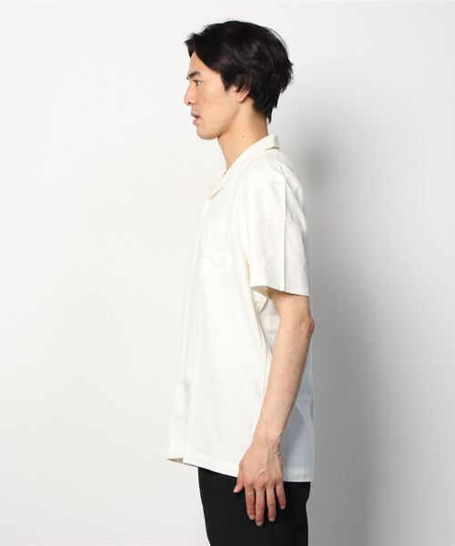 yield（イールド）の「【yield select apparel】麻レーヨン オープンカラーSSシャツ 104（シャツ/ブラウス・メンズ・ホワイト/ブラック/ネイビー/グレー/オリーブ/サックスブルー/ラベンダー/ワインレッド/ブルー・M/L/XL）」の10枚目の写真