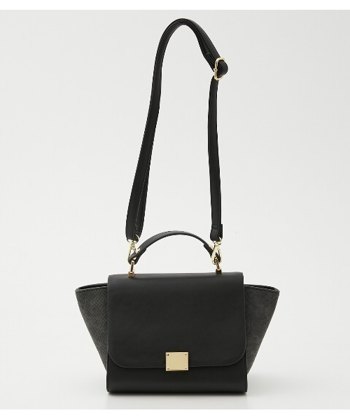 AZUL by moussy（アズールバイマウジー）の「PYTHON COMBINATION BAG（ショルダーバッグ・レディース・ブラック/ベージュ/ホワイト系その他・FREE）」の2枚目の写真