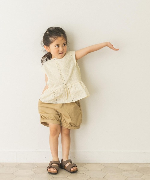 URBAN RESEARCH DOORS（アーバンリサーチドアーズ）の「ストレッチバルーンパンツ(KIDS)（その他パンツ・キッズ・ライトベージュ/ライトカーキ・90/120/135/105）」の3枚目の写真