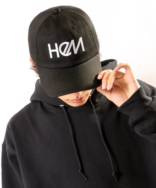 HeM（ヘム）の「HeM ボックスロゴキャップ（キャップ・メンズ・ブラック/ベージュ/ベージュ系その他/ブラック系その他・FREE）」の2枚目の写真