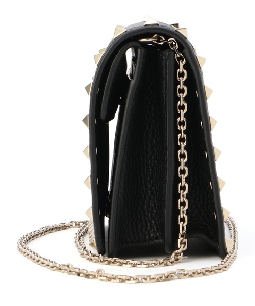 VALENTINO（ヴァレンティノ）の「VALENTINO / ロックスタッズチェーンショルダーバッグ（ショルダーバッグ・レディース・ブラック・FREE）」の3枚目の写真
