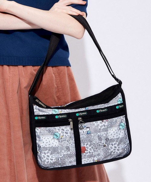 Lesportsac Peanuts Deluxe Everyday Bag ピーナッツバンダナパッチ ショルダーバッグ Lesportsac レスポートサック のファッション通販 Zozotown