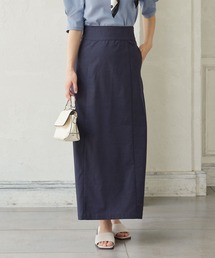 [選べる2丈]リネンストレートタイトスカート