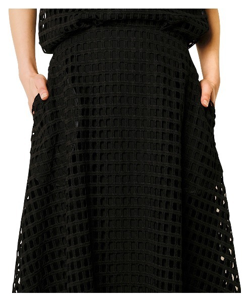 セール】Mesh Lace Flare Skirt（スカート）｜LE CIEL BLEU