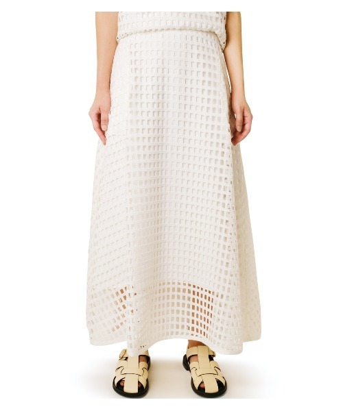 セール】Mesh Lace Flare Skirt（スカート）｜LE CIEL BLEU