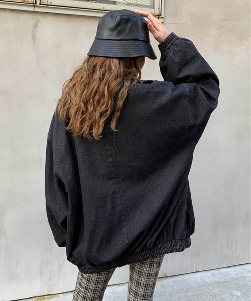 RASVOA(ラスボア)の「デニムオーバーライダースジャケット(ライダースジャケット・レディース・ブラック・FREE)」の8枚目の写真