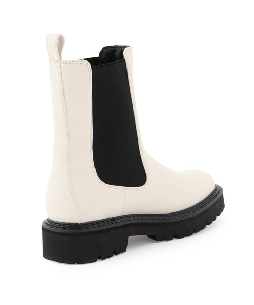 MADEMOISELLE ROPE'（マドモアゼル ロペ）の「<春まで使える>プラットフォームチェルシーブーツ（ブーツ・レディース・ブラック/オフホワイト・36.5/37.5/35.5）」の8枚目の写真