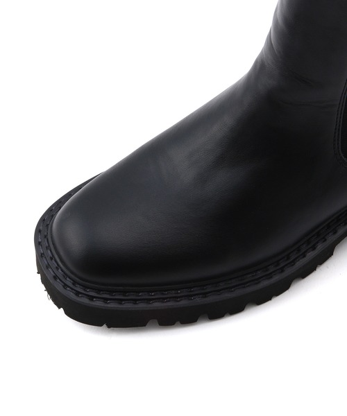 MADEMOISELLE ROPE'（マドモアゼル ロペ）の「<春まで使える>プラットフォームチェルシーブーツ（ブーツ・レディース・ブラック/オフホワイト・36.5/37.5/35.5）」の15枚目の写真