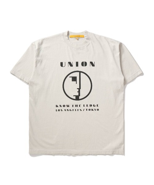 UNION(UNION TOKYO)(ユニオン)の「KTL TEE UNION ユニオン Tシャツ(Tシャツ/カットソー・メンズ・ホワイト×グリーン/グレー/ブラック×イエロー/ホワイト/ブルー/ホワイト×ピンク・SMALL/X-LARGE/LARGE/MEDIUM)」の5枚目の写真