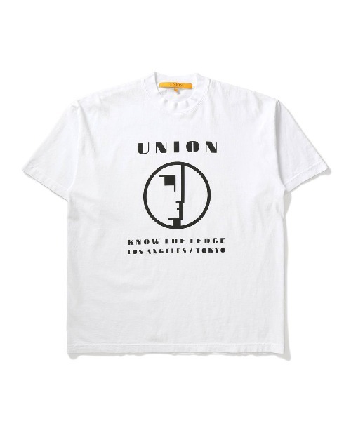 UNION(UNION TOKYO)(ユニオン)の「KTL TEE UNION ユニオン Tシャツ(Tシャツ/カットソー・メンズ・ホワイト×グリーン/グレー/ブラック×イエロー/ホワイト/ブルー/ホワイト×ピンク・SMALL/X-LARGE/LARGE/MEDIUM)」の2枚目の写真