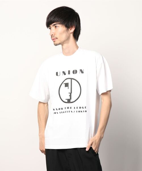UNION(UNION TOKYO)(ユニオン)の「KTL TEE UNION ユニオン Tシャツ(Tシャツ/カットソー・メンズ・ホワイト×グリーン/グレー/ブラック×イエロー/ホワイト/ブルー/ホワイト×ピンク・SMALL/X-LARGE/LARGE/MEDIUM)」の8枚目の写真