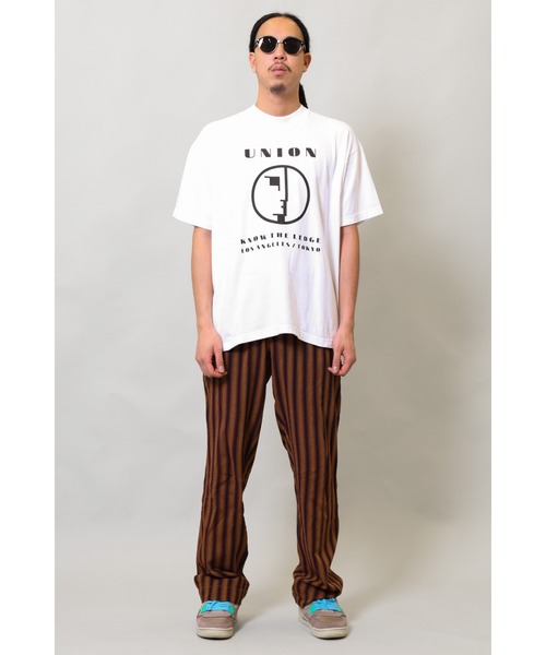 UNION(UNION TOKYO)(ユニオン)の「KTL TEE UNION ユニオン Tシャツ(Tシャツ/カットソー・メンズ・ホワイト×グリーン/グレー/ブラック×イエロー/ホワイト/ブルー/ホワイト×ピンク・SMALL/X-LARGE/LARGE/MEDIUM)」の19枚目の写真