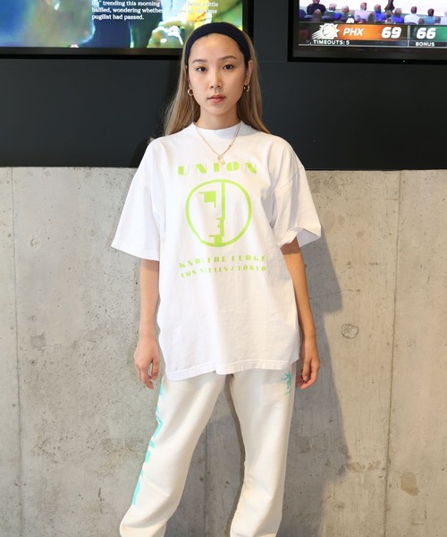 UNION(UNION TOKYO)(ユニオン)の「KTL TEE UNION ユニオン Tシャツ(Tシャツ/カットソー・メンズ・ホワイト×グリーン/グレー/ブラック×イエロー/ホワイト/ブルー/ホワイト×ピンク・SMALL/X-LARGE/LARGE/MEDIUM)」の18枚目の写真