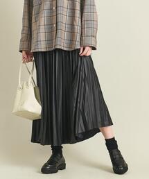 BEAUTY&YOUTH UNITED ARROWS | BY シャイニーサテンプリーツスカート ∴(スカート)