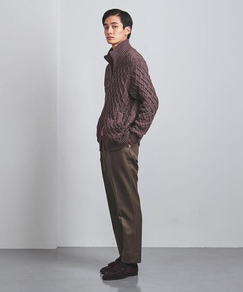 Camoshita（カモシタ）の「＜Camoshita（カモシタ）＞ ニット ブルゾン（ニット/セーター・メンズ・ベージュ/モカ・S/L/M）」の17枚目の写真