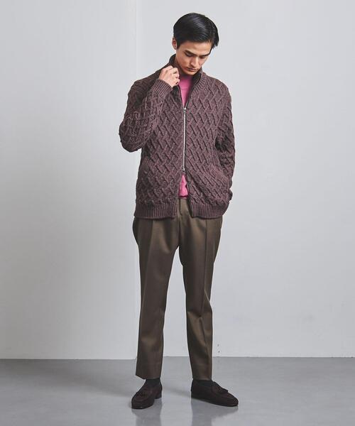 Camoshita（カモシタ）の「＜Camoshita（カモシタ）＞ ニット ブルゾン（ニット/セーター・メンズ・ベージュ/モカ・S/L/M）」の18枚目の写真