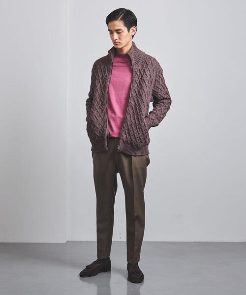 Camoshita（カモシタ）の「＜Camoshita（カモシタ）＞ ニット ブルゾン（ニット/セーター・メンズ・ベージュ/モカ・S/L/M）」の19枚目の写真