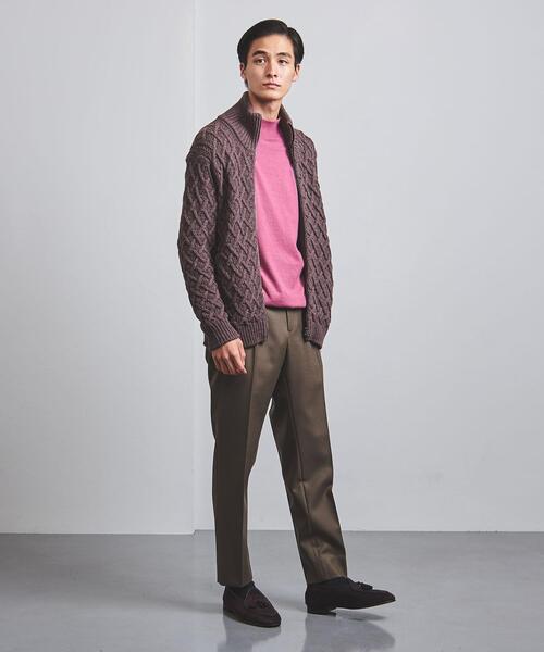 Camoshita（カモシタ）の「＜Camoshita（カモシタ）＞ ニット ブルゾン（ニット/セーター・メンズ・ベージュ/モカ・S/L/M）」の20枚目の写真