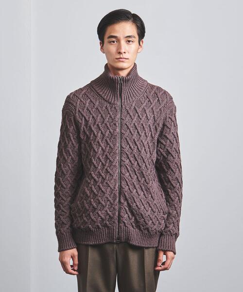 Camoshita（カモシタ）の「＜Camoshita（カモシタ）＞ ニット ブルゾン（ニット/セーター・メンズ・ベージュ/モカ・S/L/M）」の22枚目の写真