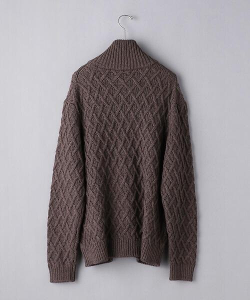 Camoshita（カモシタ）の「＜Camoshita（カモシタ）＞ ニット ブルゾン（ニット/セーター・メンズ・ベージュ/モカ・S/L/M）」の14枚目の写真