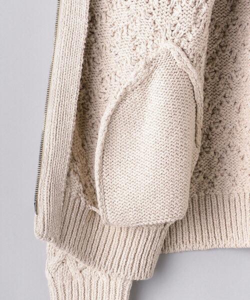 Camoshita（カモシタ）の「＜Camoshita（カモシタ）＞ ニット ブルゾン（ニット/セーター・メンズ・ベージュ/モカ・S/L/M）」の9枚目の写真