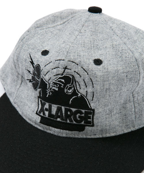XLARGE（エクストララージ）の「BULLHORN OG BB CAP EF（キャップ・メンズ・ブラック/グレー/ネイビー・ONE SIZE）」の4枚目の写真
