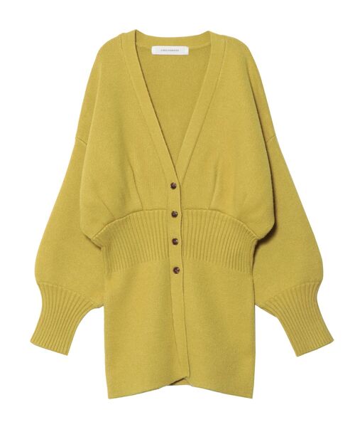 LAGUNAMOON（ラグナムーン）の「ウエストマークペプラムカーディガン（カーディガン/ボレロ・レディース・ブラック/ベージュ/グリーン系その他・FREE）」の3枚目の写真