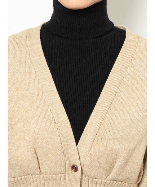 LAGUNAMOON（ラグナムーン）の「ウエストマークペプラムカーディガン（カーディガン/ボレロ・レディース・ブラック/ベージュ/グリーン系その他・FREE）」の8枚目の写真