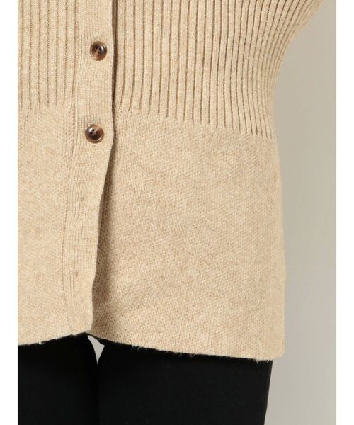 LAGUNAMOON（ラグナムーン）の「ウエストマークペプラムカーディガン（カーディガン/ボレロ・レディース・ブラック/ベージュ/グリーン系その他・FREE）」の10枚目の写真