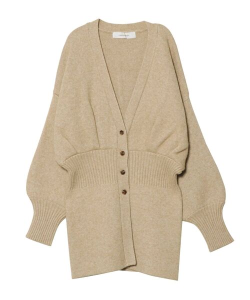 LAGUNAMOON（ラグナムーン）の「ウエストマークペプラムカーディガン（カーディガン/ボレロ・レディース・ブラック/ベージュ/グリーン系その他・FREE）」の14枚目の写真