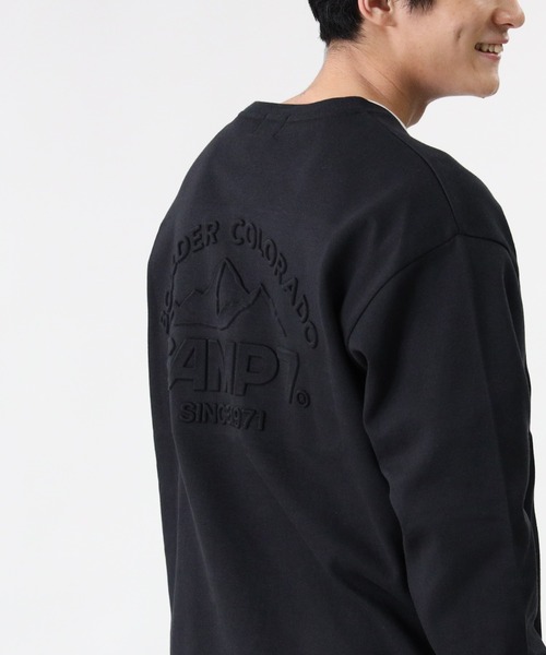 CAMP7(キャンプセブン)の「【CAMP7】エンボスロゴロンT(Tシャツ/カットソー・メンズ・ブラック/ネイビー/オフホワイト/ベージュ/ブラウン/グリーン・L/XL/S/M)」の2枚目の写真