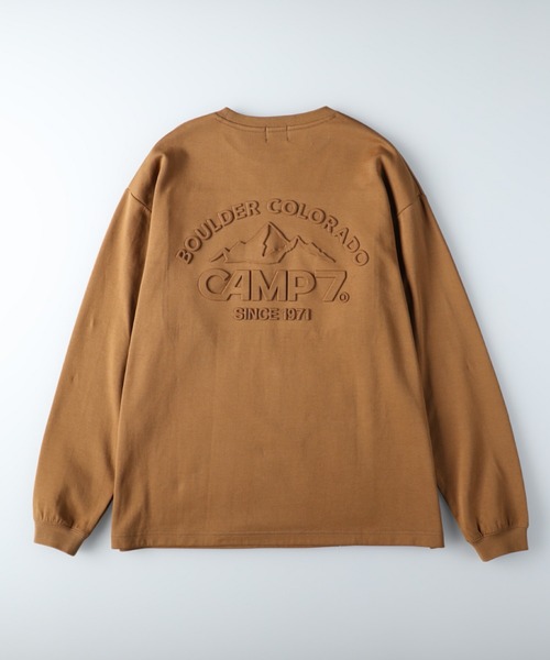 CAMP7(キャンプセブン)の「【CAMP7】エンボスロゴロンT(Tシャツ/カットソー・メンズ・ブラック/ネイビー/オフホワイト/ベージュ/ブラウン/グリーン・L/XL/S/M)」の17枚目の写真