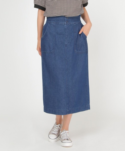 ikka（イッカ）の「ミリタリーIラインスカート（スカート・レディース・ベージュ/ネイビー/オリーブ・M/L）」の3枚目の写真