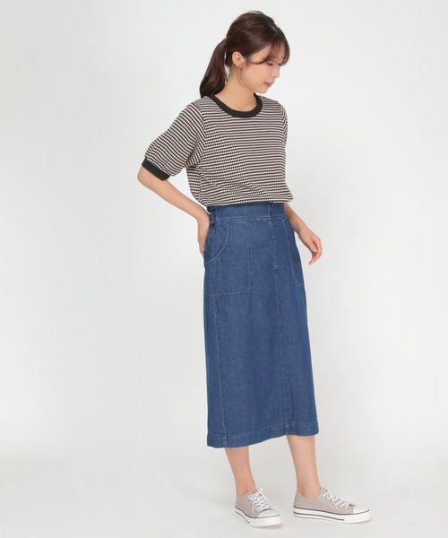 ikka（イッカ）の「ミリタリーIラインスカート（スカート・レディース・ベージュ/ネイビー/オリーブ・M/L）」の16枚目の写真