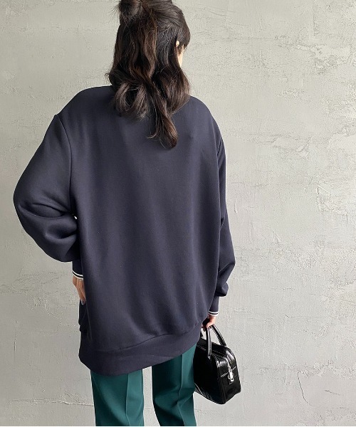フレッドペリー ワンポイントロゴ刺繍クルーネックスウェット　m7535 FRED PERRY/フレッドペリー] ワンポイント刺繍 クルーネック