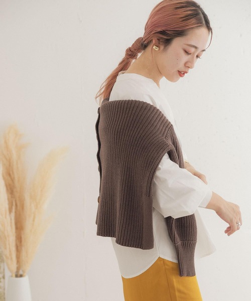 ITEMS URBANRESEARCH（アイテムズ アーバンリサーチ）の「スキッパーブラウス（シャツ/ブラウス・レディース・オフホワイト/ブラック/ピンクベージュ・FREE）」の18枚目の写真